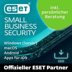 ESET Small Business Security 2025 5-10 Geräte 1-2 Jahr ESD eMail Download Lizenz - Afbeelding 1 van 2