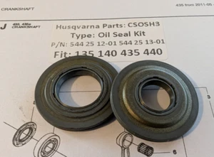 Öldichtungen Satz für Husqvarna 135 140 435 440. Teile-Nr: 544251301 & 544251201 - Bild 1 von 7