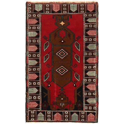 Oriental Rug Artisan By Tribe Women Handmade Woolen Area Rug 2'11x4'9 ft -G29152 - Image 1 of 4