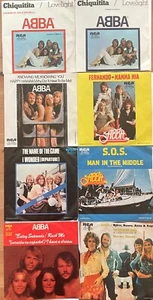 ABBA Mexican LOT: 8 x 7" 45 Chiquitita (Esp+ Eng) / Knowing Me / Fernando - Picture 1 of 16