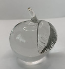 Papier en forme de pomme pour enseignant cadeau Abbott art verre tige feuille transparente 3 po/7,5 cm