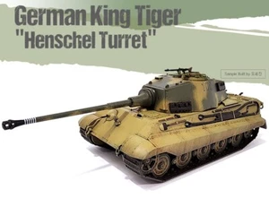1/72 GERMAN KING TIGER HENSCHEL TURRET TANK PLA MODEL DIORAMA ACADEMY 13423 - Picture 1 of 10