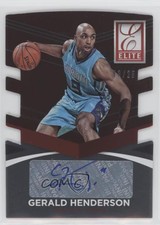 2014 Donruss Elite Status Signatures Bronze Die-Cuts /25 Gerald Henderson Auto