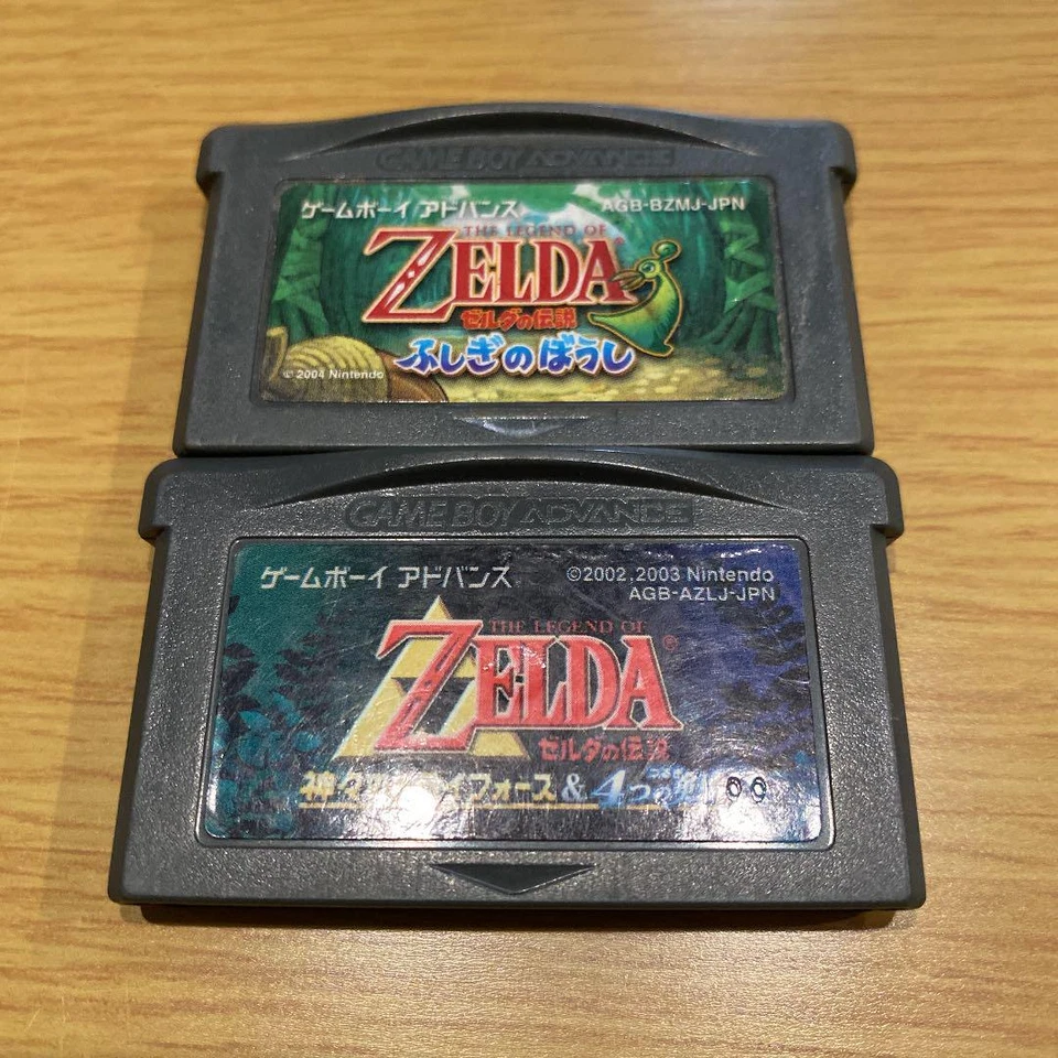 The Legend of Zelda The Minish Cap & Triforce 4 Swords set GBA Japanese - Image 1 of 1