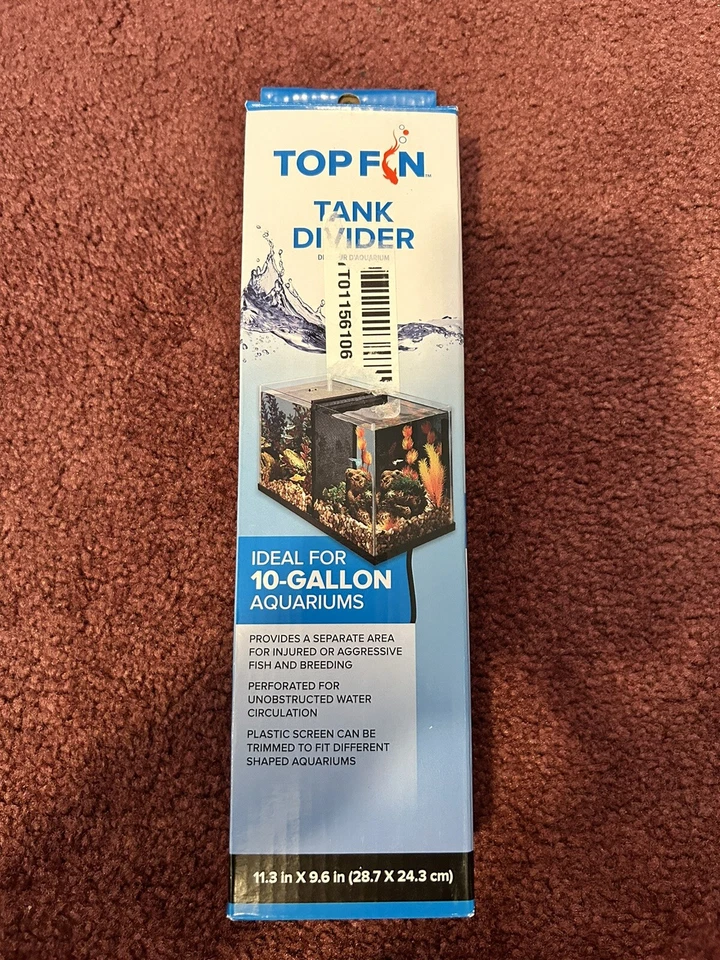 Top Fin Tank Divider for 10 Gallon Aquarium