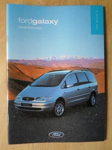 FORD GALAXY orig 1999 UK Mkt Glossy Sales Brochure - LX Zetec Ghia - Picture 1 of 4