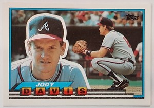 Jody Davis, Atlanta Braves, Topps #3 Big Baseball - Stock# 3676