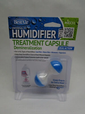 Bestair Humidifier Cleaner Treatment Capsule HCC31 Demineralization Dual - Image 1 of 2