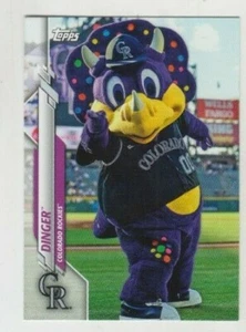 Dinger 2018 TOPPS OPENING DAY MASCOT CARD #M-10 COLORADO ROCKIES - Picture 1 of 1