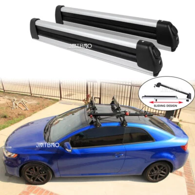 Snowboard Ski Roof Rack Carrier Cross Bar Slide Rail w/Lock For Kia Forte Forte5 - image 1 of 4