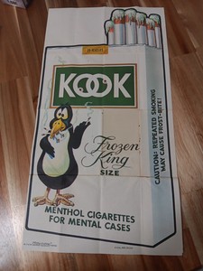 1974 Topps Wacky Packages Poster Small 2nd Print #5 Kook