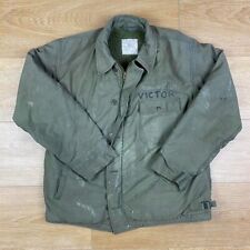 Vintage Vietnam US Navy Cold Weather A-2 Deck Jacket Size Large Stamped