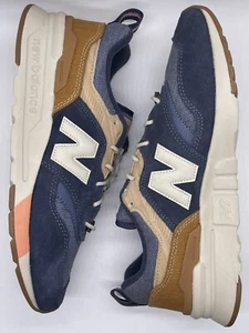 New Balance Mens 997H Navy Brown CM997HAK Size 7.5 D NWOB Classic - Picture 1 of 12