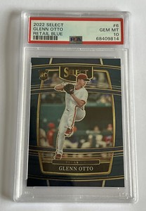 2022 Select Blue Concourse Glenn Otto RC Texas Rangers PSA 10 Gm / Mt MLB Graded