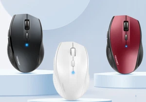 TECKNET Bluetooth Mouse, 3200DPI Wireless Mouse, Cordless Ergonomic Portable - Picture 1 of 13