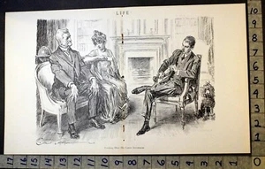 1914 YOUNG LOVE FATHER INVESTMENT ROMANCE CHARLES DANA GIBSON ART PRINT FC3241 - Picture 1 of 1
