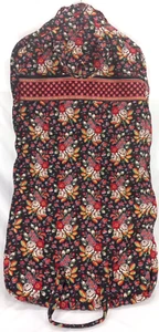 Vera Bradley Garment Dress Suit Bag Black Floral Anastasia Retired Excellent - Picture 1 of 9
