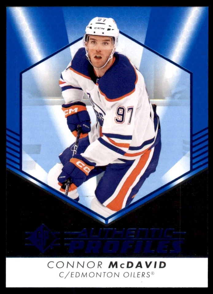 2022-23 SP Authentic Profiles Blue Connor McDavid #AP-1 - Image 1 of 2