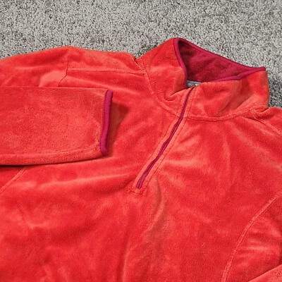 Toad & Co Horny Toad Sweater Womens L Orange 1/4 Zip Knit LS Mock Neck Outdoors - Image 1 of 4