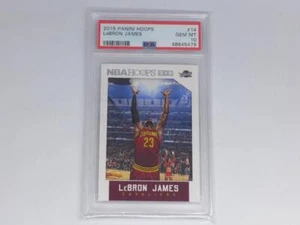 2015-16 Panini NBA Hoops LeBron James #14 PSA 10 GEM MINT Trading Card - Bild 1 von 3