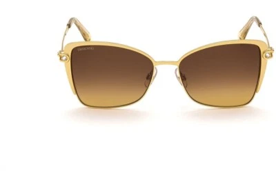 Gafas de sol Swarovski SK314 31F oro amarillo ojo de gato marco de metal 56-16-140 314 Foto 1 de 2