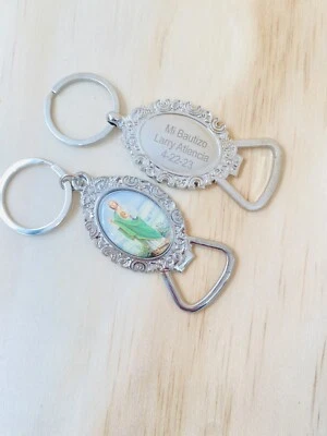 12 recuerdos Personalizados para bautizo De Niño/Niña Bautizo Favores con BOLSAS GRATIS Foto 1 de 4