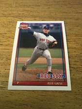 Jeff Gray Red Sox 1991 Topps #731