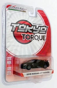 Greenlight Tokyo Torque 1/64 Scale 29900-F - 2015 Nissan GT-R (R35) - Black - Imagen 1 de 2
