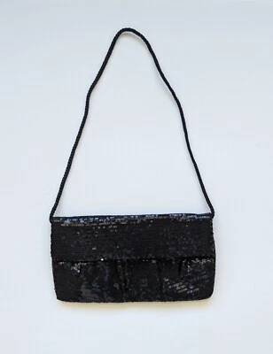 Style And Co Black Beaded Clutch - Image 1 of 4