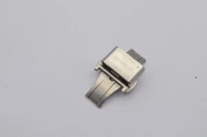Eterna Leather Bracelet Folding Clasp 18MM Deployment Clasp Steel - Picture 1 of 2