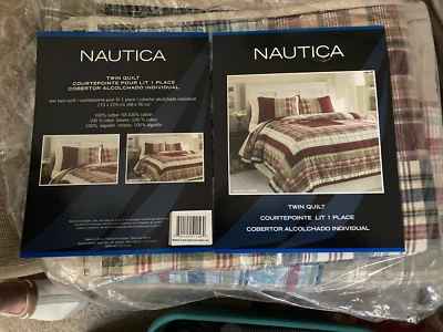 Juego de dos colchas Nautica tamaño doble con fundas.  Foto 1 de 2