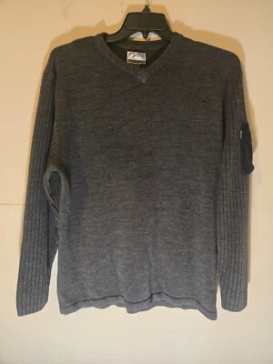 QuikSilver XL 男式毛衣长袖灰色衬衫套衫经典 — 第 1/4 张图片