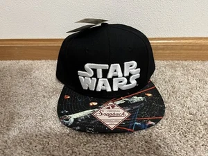 Cappello da baseball Star Wars Lucas Films regolabile originale snapback nero nuovo - Foto 1 di 8