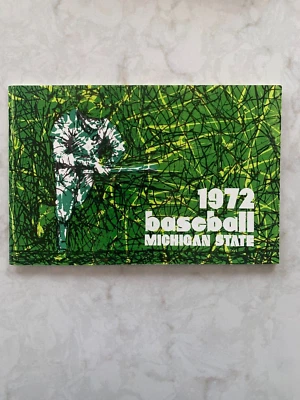 Michigan State Spartans baseball media guide, 1972 - Image 1 of 4