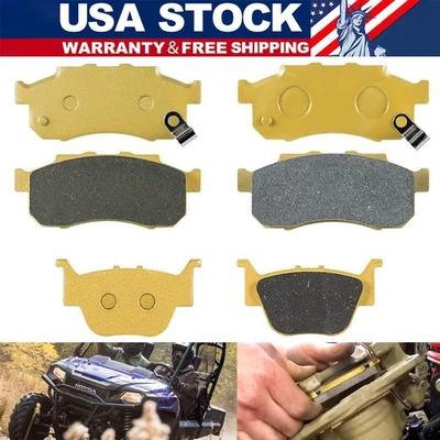 6Pcs Front Rear Ceramic Brake Pads for Honda Pioneer 700 500 700-4 2014-2021 - Image 1 of 4
