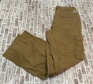 Pantaloni da lavoro Carhartt Fit Ripstop Tela Cargo 36x34 Marrone Marrone Marrone Marrone Lavoro Vestibilità Relaxed - Foto 1 di 10