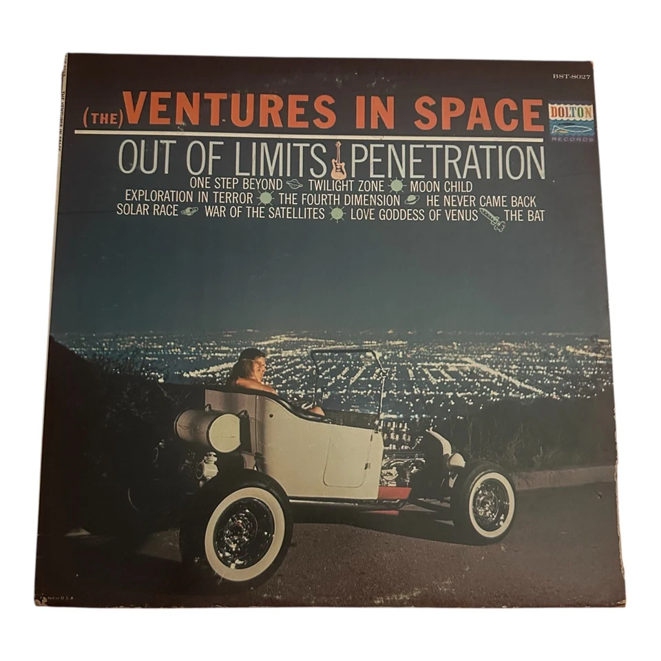 THE VENTURES The Ventures in Space 1964 Vintage LP VG/VG Dolton Surf Rock Foto 1 de 4