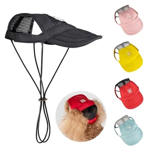 Dog Outdoor Headwear Dog Sun Hat Pet Peaked Cap Pet Baseball Cap Mesh Hat Cute - Picture 1 of 23