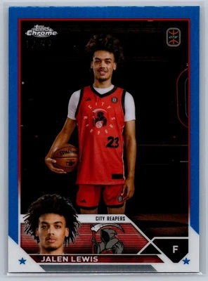 Jalen Lewis 2024 Topps Chrome OTE #8 Blue Refractor /99 - Image 1 of 2
