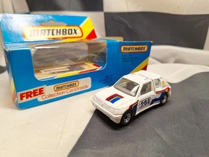 MATCHBOX - PEUGEOT 205 TURBO 16 - JUGUETE PEQUEÑA ESCALA - 'RARO EN CAJA' - 1981 - MB15 - Imagen 1 de 7