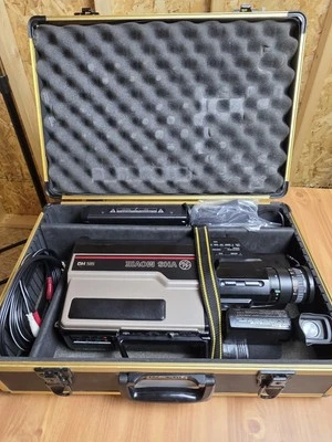 Vintage 1986 General Electric VHS Movie Video System Accessories And Hard Case  - Image 1 of 4
