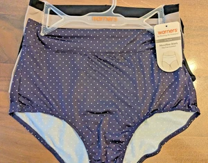 Warners Brief Panties High Waist Microfiber 3-pair Size L / 7 /LARGE No Pinching - Picture 1 of 6