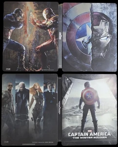 Captain America: The Winter Soldier & Civil War 3D-Limited STEELBOOKS 3D/Blu Ray - Bild 1 von 23