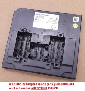 05/10-05/14 Volkswagen POLO 6R Body Control Module BCM Unit GENUINE 6C0937087B - Picture 1 of 5