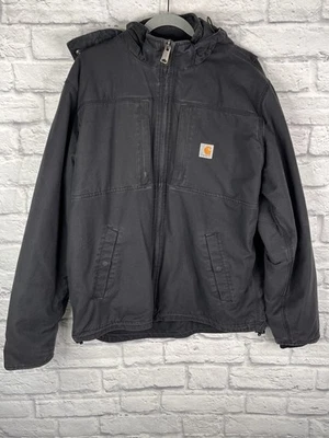 CARHARTT Men's Black Full Swing Full Zip Hooded Jacket Large - Image 1 of 4