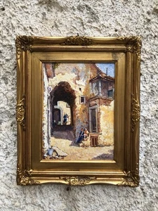 Quadro -Foglianise Benevento- Mario Pacchioli dipinto a olio su tavoletta - Foto 1 di 13
