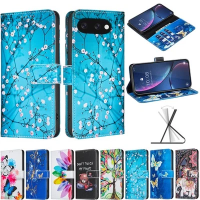 For Google Pixel 9A 9 Pro XL Case Patterned Shockproof Wallet Flip Phone Cover - Image 1 of 4