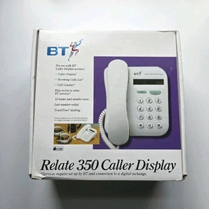 Vintage BT Relate 350 Wyświetlacz dzwoniącego Telefon przewodowy - Zdjęcie 1 z 3