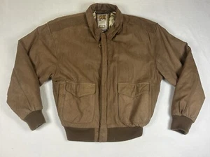 Vintage G-3 Global Identity Wildleder Bombermantel Größe Small - Bild 1 von 6