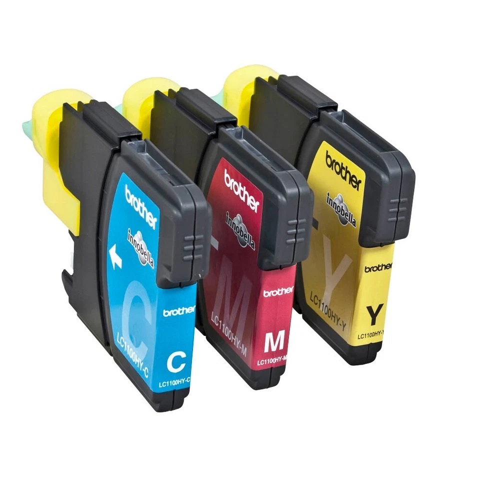brother LC-1100HY 3er cyan magenta gelb Tinten MFC-5890CN/5895CW/ 6490CW/6890CDW - Bild 1 von 1